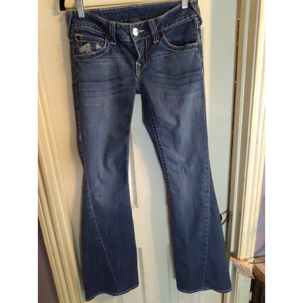 True Religion Denim Jeans Flared Legs Sz 28